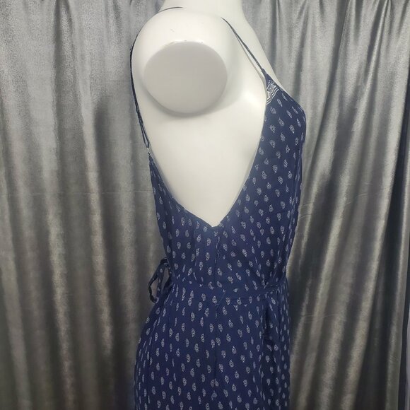 LuLu's Coveted Curated Collected Boho Paisley Low Back Maxi Dress Size M - Picture 5 of 16